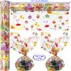 AnapoliZ Easter Eggs Cellophane Wrap Roll | 100 Ft. Long X 16 In. Wide | 2.3 Mil Thick, Crystal Clear Design | Easter Bunny Cello Wrapping Paper, Treats, Baskets, Gifts | view 3