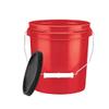 House Naturals 1 Gallon Food Grade Buckets with Lids BPA Free Plastic containers Three Colors (Pack of 3) Made in USA view 2
