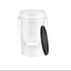 House Naturals 1 Gallon Food Grade Buckets with Lids BPA Free Plastic containers Three Colors (Pack of 3) Made in USA view 4