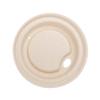 KARAT EARTH KE-BDL508N 80mm PFAS Free Bagasse Sipper Dome Lid for 8oz. Hot Cup, Natural - Case of 500 pcs view 3