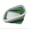 SAMMART 5.5L (1.4 Gallons) Collapsible Tub - Foldable Dish Tub - Portable Washing Basin - Space Saving Plastic Washtub (Grey/Dark Sea Green, 1) view 3