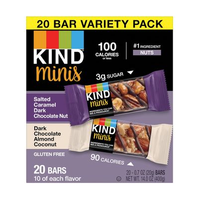 KIND PHW27970 Salted Caramel Dark Chocolate Nut/Dark Chocolate Almond Coconut