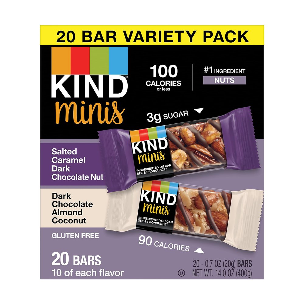 KIND PHW27970 Salted Caramel Dark Chocolate Nut/Dark Chocolate Almond Coconut