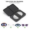 OKH 2 Pack Stick-on Reading Glasses Lens Adhesive Magnification Bifocal Lenses for Sunglasses Safety Goggles (+3.0) view 2