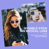 OKH 2 Pack Stick-on Reading Glasses Lens Adhesive Magnification Bifocal Lenses for Sunglasses Safety Goggles (+3.0) view 4