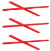 ExactFitt Replacement Temple Ear Socks for Oakley Metal Plate OX5038 Carbon Plate OX5079 Eye Glass Frames (Red - 3 Pairs) view 1