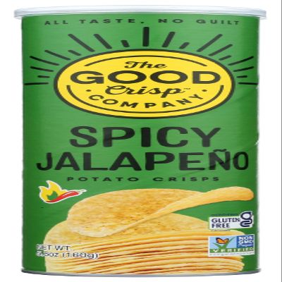 The Good Crisp Company, Potato Crisps Spicy Jalapeno, 5.6 Ounce