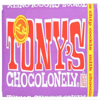 Tony'S Chocolonely Milk Chocolate Chip Cookie Bar, 6.35 Oz