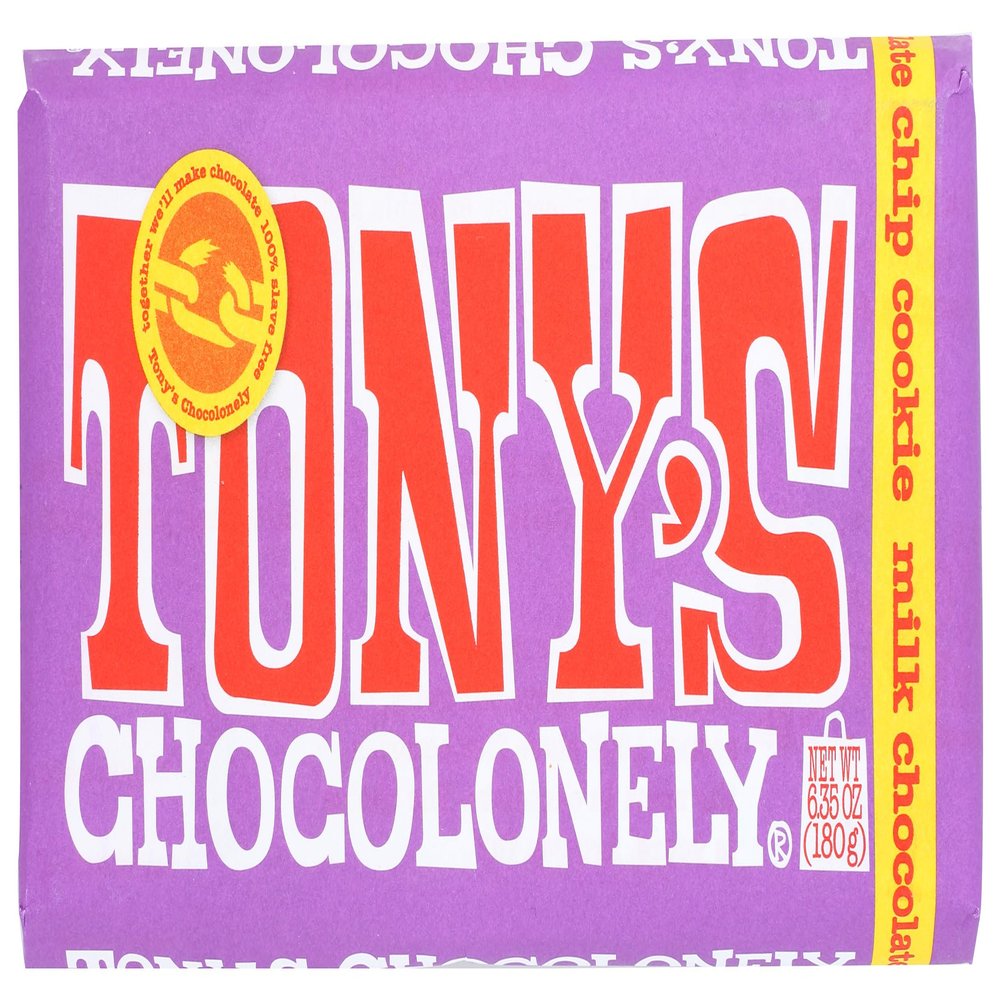 Tony'S Chocolonely Milk Chocolate Chip Cookie Bar, 6.35 Oz