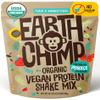 EarthChimp Organic Vegan Protein Powder - with Probiotics - Non GMO, Dairy Free, Non Whey, Plant Based Protein Powder for Women and Men, Gluten Free - 26 Servings 32 Oz (Plain & Unsweetened) No Scoop view 1