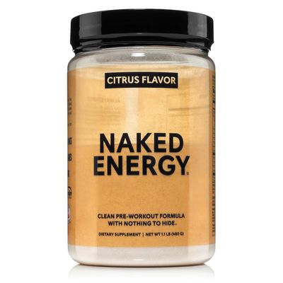 NAKED Citrus Energy - Citrus Flavored Clean Pre Workout Supplement for Men and Women, Vegan Friendly, No Added Sweeteners, Colors Or Flavors - 30 Servings