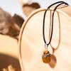 Ayana Crystals Tiger Eye Tumbled Pendant - Handcrafted, Ethically Sourced, Natural Men's Necklace with Tigers Eye Crystal for for Leos, July Birthstone view 3