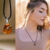 Ayana Crystals Tiger Eye Tumbled Pendant - Handcrafted, Ethically Sourced, Natural Men's Necklace with Tigers Eye Crystal for for Leos, July Birthstone view 4