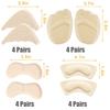 16 Pairs Shoe Filler Heel Pads for Womens Shoes - Shoe Filler for Too Big Shoes Women with Toe Inserts, Toe Inserts for Too Big Fit view 4