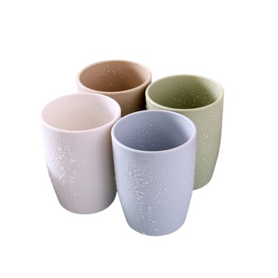 4PCS Toothbrush Cup, Plastic Tooth Brush Organizer Cup, Multifunctional Toothbrush Cup(Beige, Light Pink, Light Green, Light Gray)