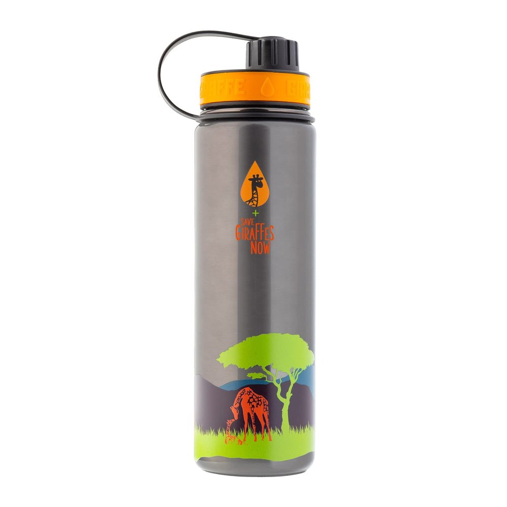 Giraffe Bottle Save Giraffes Now Limited Edition Insulated Stainless Steel Hydration Bottle, 24 oz / 700 ml