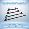 18 Skyline Grab Bars for Shower in 1.25 Dia | ADA Handicap Grab Bars for Wall in Matte Black Finish | Made from 304 Stainless Steel & Holds up to 500 lbs view 2