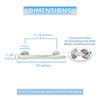 18 Skyline Grab Bars for Shower in 1.25 Dia | ADA Handicap Grab Bars for Wall in Polished Chrome Finish | Made from 304 Stainless Steel & Holds up to 500 lbs view 3