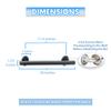 24 Skyline Grab Bars for Shower in 1.25 Dia | ADA Handicap Grab Bars for Wall in Matte Black Finish | Made from 304 Stainless Steel & Holds up to 500 lbs view 3