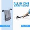 24 Skyline Grab Bars for Shower in 1.25 Dia | ADA Handicap Grab Bars for Wall in Matte Black Finish | Made from 304 Stainless Steel & Holds up to 500 lbs view 4