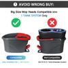 6 inch Mop Replacement Base for O-Ceda Easy Wrin Spin Mop, Mop Head Cover, Plastic Mop Base Case Disc view 2