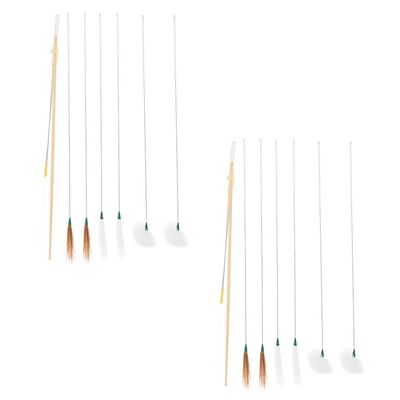 16pcs Plume Ear Picks Professional Cleaning Tools Handle Portable Ear Digging Spoons for Household Travel Use Easy to Clean and Massage