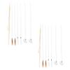 16pcs Plume Ear Picks Professional Cleaning Tools Handle Portable Ear Digging Spoons for Household Travel Use Easy to Clean and Massage view 1
