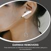 16pcs Plume Ear Picks Professional Cleaning Tools Handle Portable Ear Digging Spoons for Household Travel Use Easy to Clean and Massage view 2