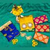 LOVENSPIRE Pack of 4 Brocade Jewelry Organizer Box Indian Favor Boxes for Shagun Return Gifts Traditional Style Box Wedding Favor Punjabi Muslim Pakistani Wedding Nikah Favor view 2