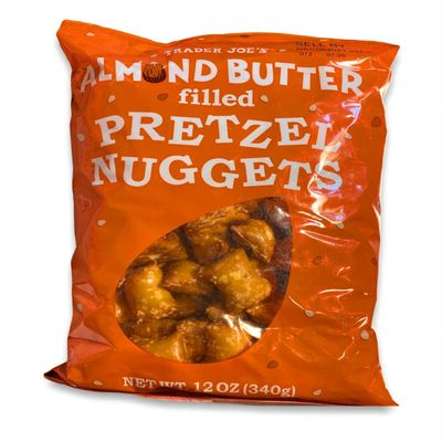T J Trader Joe's Almond Butter Filled Pretzel Nuggets (2 packs)