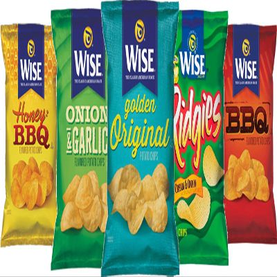 Wise Foods Potato Chips Variety 5-Pack, Sharing Size Bags