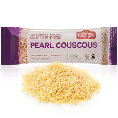 Gefen Gluten Free Israeli Pearl Couscous 7oz | Delicious, All Natural, Kosher for Passover