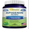 aSquared Nutrition Apigenin 50mg & L-Theanine 200mg - 120 Capsules - Apigenin Supplement Pills for Sleep and Relaxation - Natural Bioflavonoid Extract Found in Chamomile Tea view 1