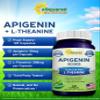 aSquared Nutrition Apigenin 50mg & L-Theanine 200mg - 120 Capsules - Apigenin Supplement Pills for Sleep and Relaxation - Natural Bioflavonoid Extract Found in Chamomile Tea view 2