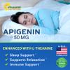 aSquared Nutrition Apigenin 50mg & L-Theanine 200mg - 120 Capsules - Apigenin Supplement Pills for Sleep and Relaxation - Natural Bioflavonoid Extract Found in Chamomile Tea view 3