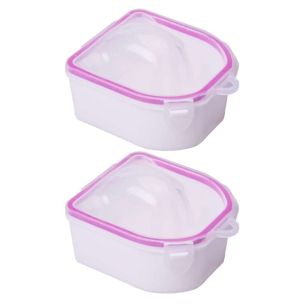 2 Pack Manicure Soak Bowls for Hands and Cuticles, White