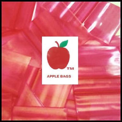 10000 PACK APPLE BAGGIES MINI 2mil CLEAR BAGS 10,000 resealable plastic (1212 Red)