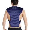 REVIX Large Ice Pack for Back and Shoulder Discomfort Relief, Reusable Gel Cold Pack for Full Back, Soft Plush Lining, Flexible and Long-Lasting, Navy view 1