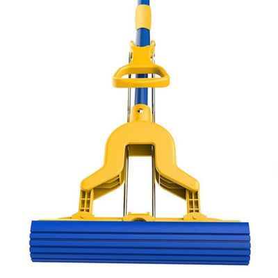 BDPP mop Mop Pcv Sponge Mop 51.22 Inch Extension Rod, with 2 Reusable and Washable Sponge Replacement Heads Suitable for All Floor Types
