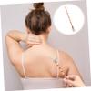 Healifty Back Scratcher Ox Horn Back Itching Scalp Scratcher Hand Massage Tool with Long Handle for Home Office 38cm Light Brown view 3