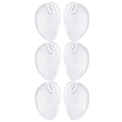 3 Pairs Gel Metatarsal Pads for Thong Sandals Flip-Flops Cushions Pad Toe Protectors Gel Inserts Guards Insoles