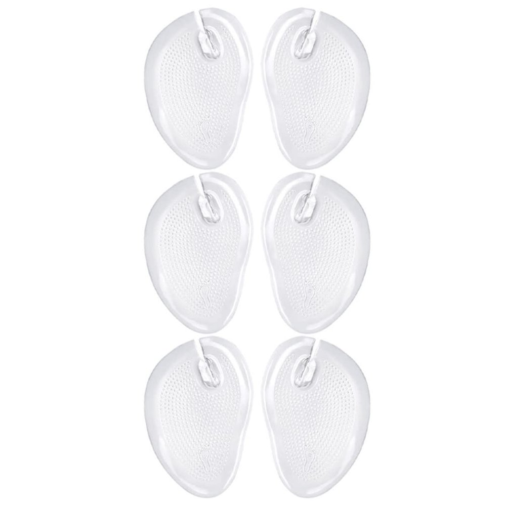 3 Pairs Gel Metatarsal Pads for Thong Sandals Flip-Flops Cushions Pad Toe Protectors Gel Inserts Guards Insoles