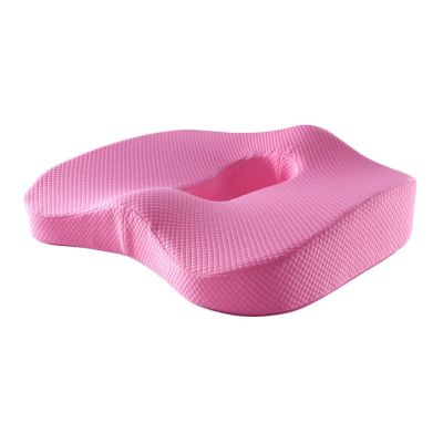 HHEALTB Seat Pads, Comfortable Sponge Breathable Non-Slip Cushion Buttocks Ergonomics Office Cushion (Color : Pink)