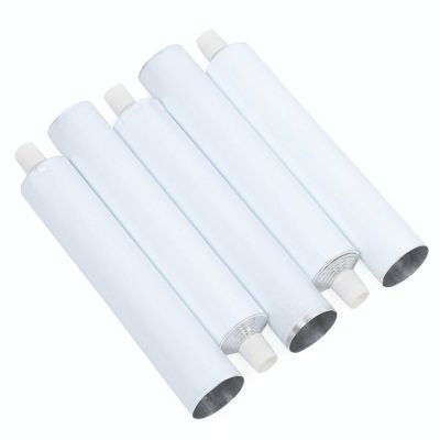 100Pcs Aluminum Empty Toothpaste Tubes Refillable Travel Toothpaste Tube with Needle Cap, 100ml Toothpaste Empty Tubes Bottom Opening Empty Tube Containers for DIY Filling of Daily Necessities