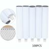 100Pcs Aluminum Empty Toothpaste Tubes Refillable Travel Toothpaste Tube with Needle Cap, 100ml Toothpaste Empty Tubes Bottom Opening Empty Tube Containers for DIY Filling of Daily Necessities view 2
