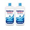 Biotene Oral Rinse Mouthwash for Dry Mouth, Breath Freshener and Dry Mouth Treatment, Fresh Mint - 2x33.8 fl oz view 1