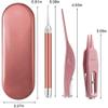 Ear Wax Removal Tools, Ear Pick Cleaner Kit with LED Light, Storage Box, Earwax Spoon Digger/Tweezers & Nose Cleaning Tweezers Clip, Ear Nose Health Care Cleaning Tools for Baby Kids Children Adults view 3