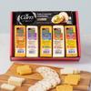 Wisconsin Cheese Company - Specialty Wisconsin Cheese & Cracker Gift Box - 100% Wisconsin Gouda, Smoked Cheddar, Salami, Tomato Basil Cheddar, Swiss (Pack of 5 Blocks) | Perfect for Parties, Charcuterie Boards, and Holiday Gifts view 2
