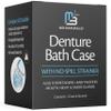 Denture Bath Case and Retainer Case, Denture Bath Cup for Invisalign Retainers Mouthguards Dentures Cleaner Kit with Strainer Spill-Free Portable Retainer Cleaner Case by M3 Naturals view 1