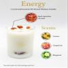 ALUMINATE LIFE Luxury Glass Jar Candle, 14.5 OZ, Energy - Red Carnelian Healing Crystal Infused - Scents of Lemon, Grapefruit, & Bergamot - Passion, Confidence, & Vitality - Coconut Wax, Essential Oil view 3